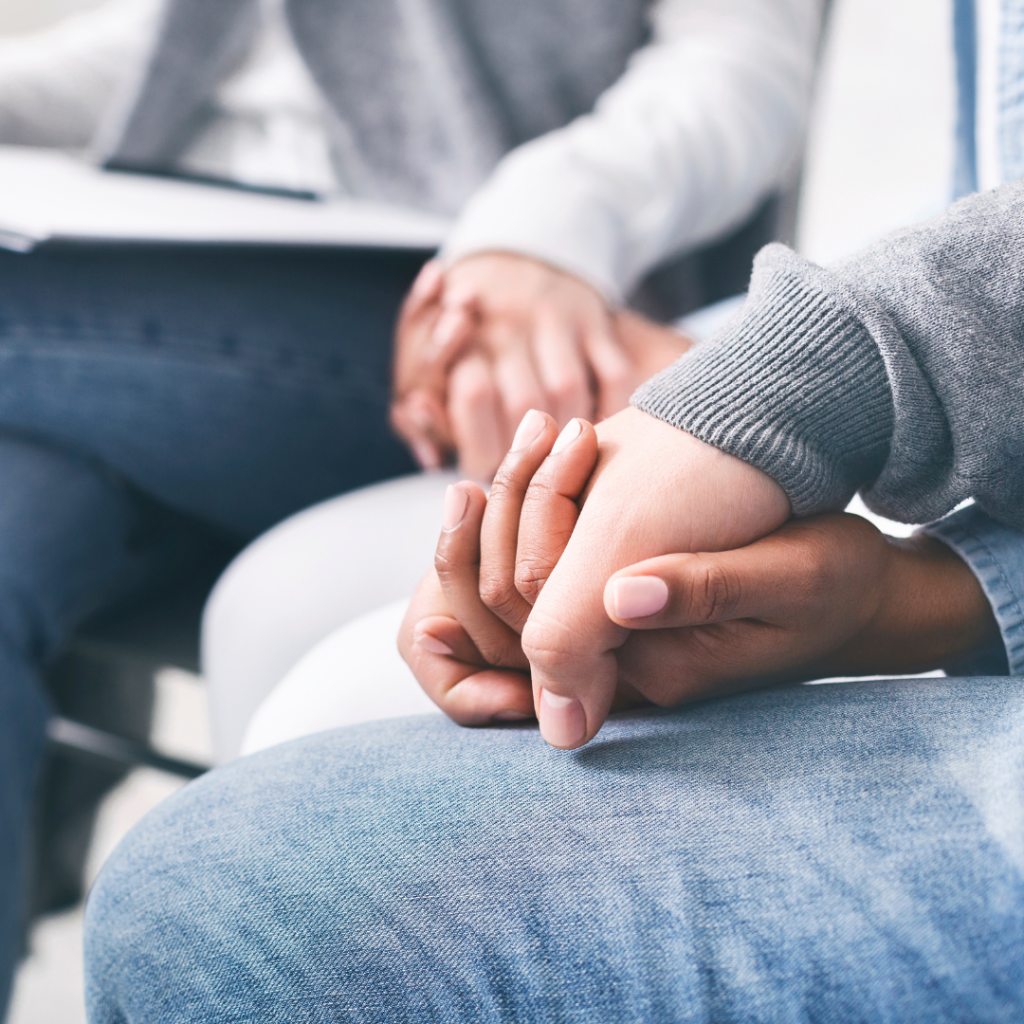 group holding hands